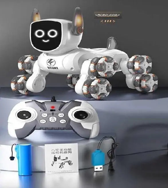8‑Wheel Multi‑Functional RC Robot Dog