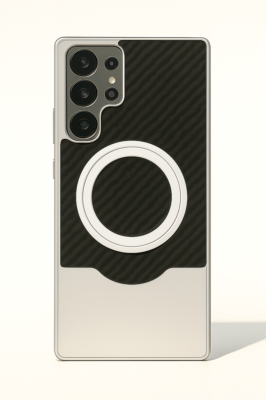 Carbon Fiber Magnetic Ring Case