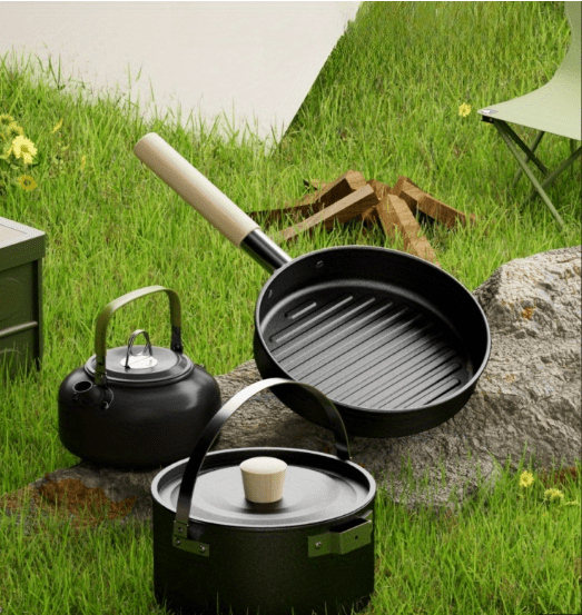 Cooking Set Out of Doors