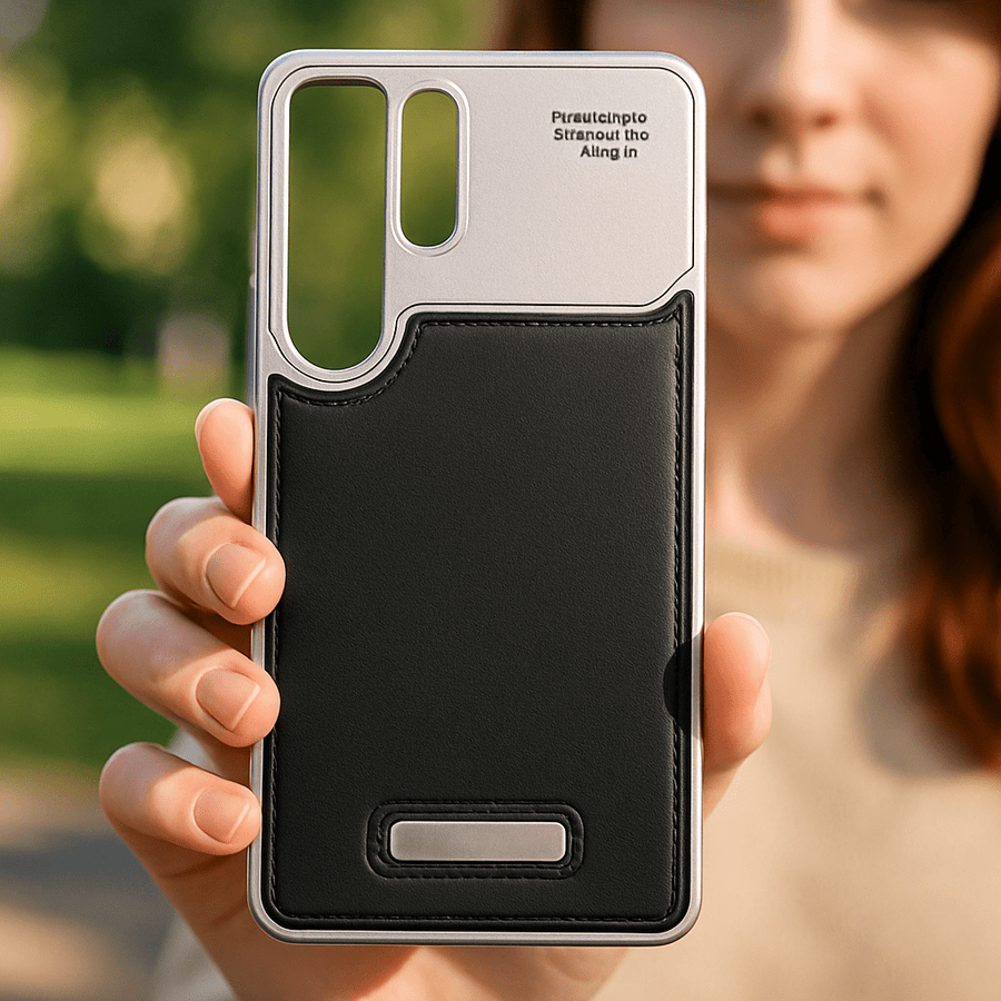 Creative Leather Patch Phone Case