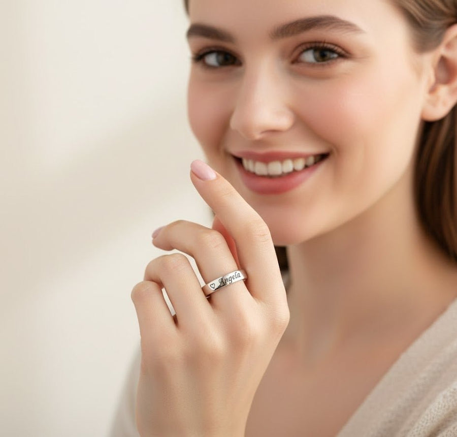 Custom Name Ring