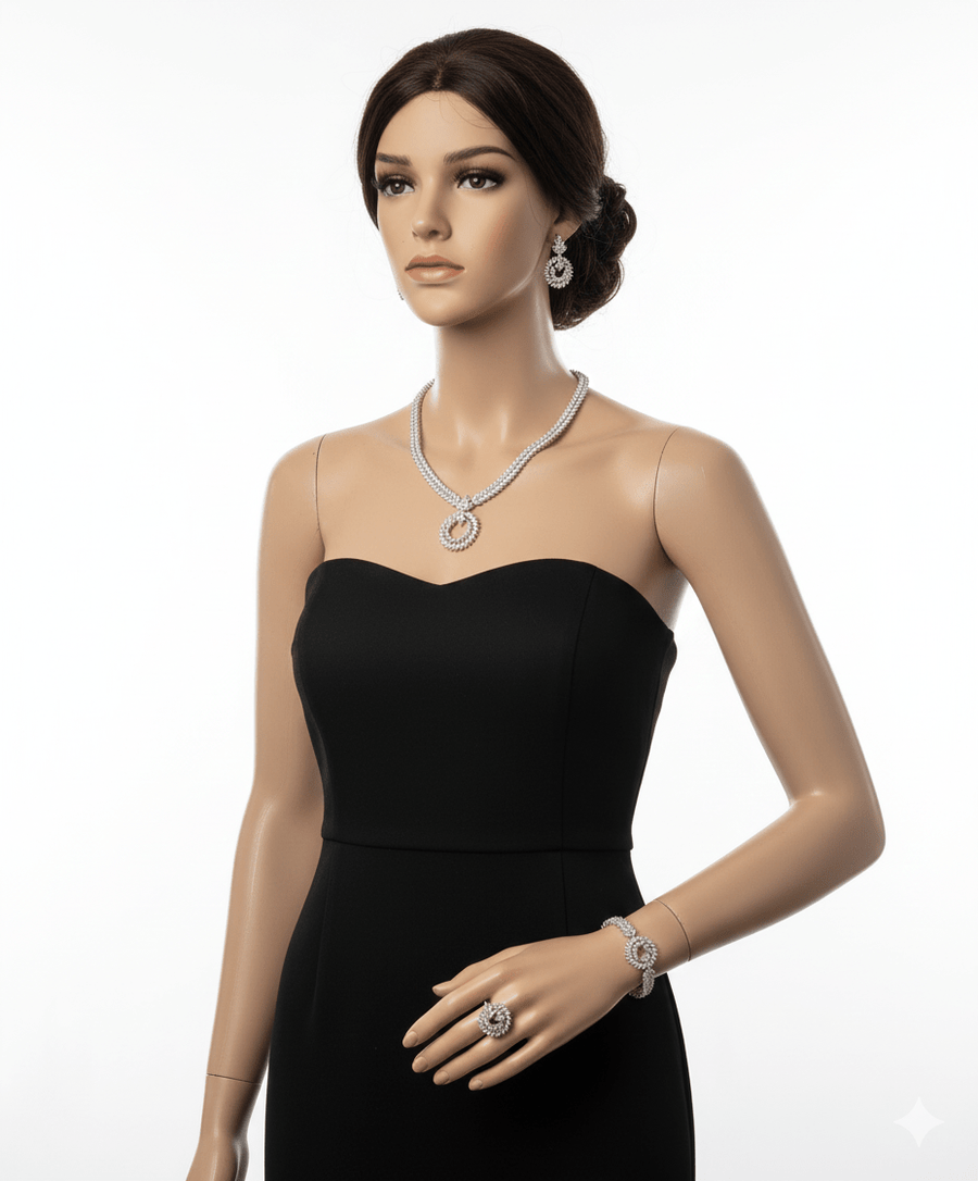Leaf Circle Jewelry Set