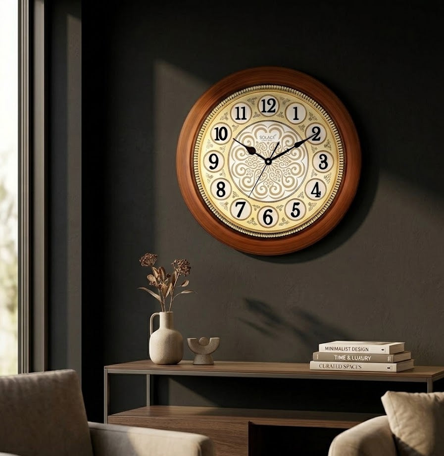Vintage Floral Classic Clock
