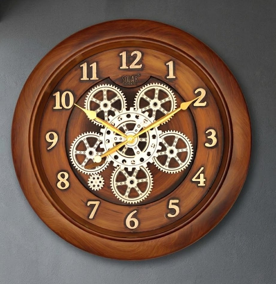Vintage Gear Designer Clock