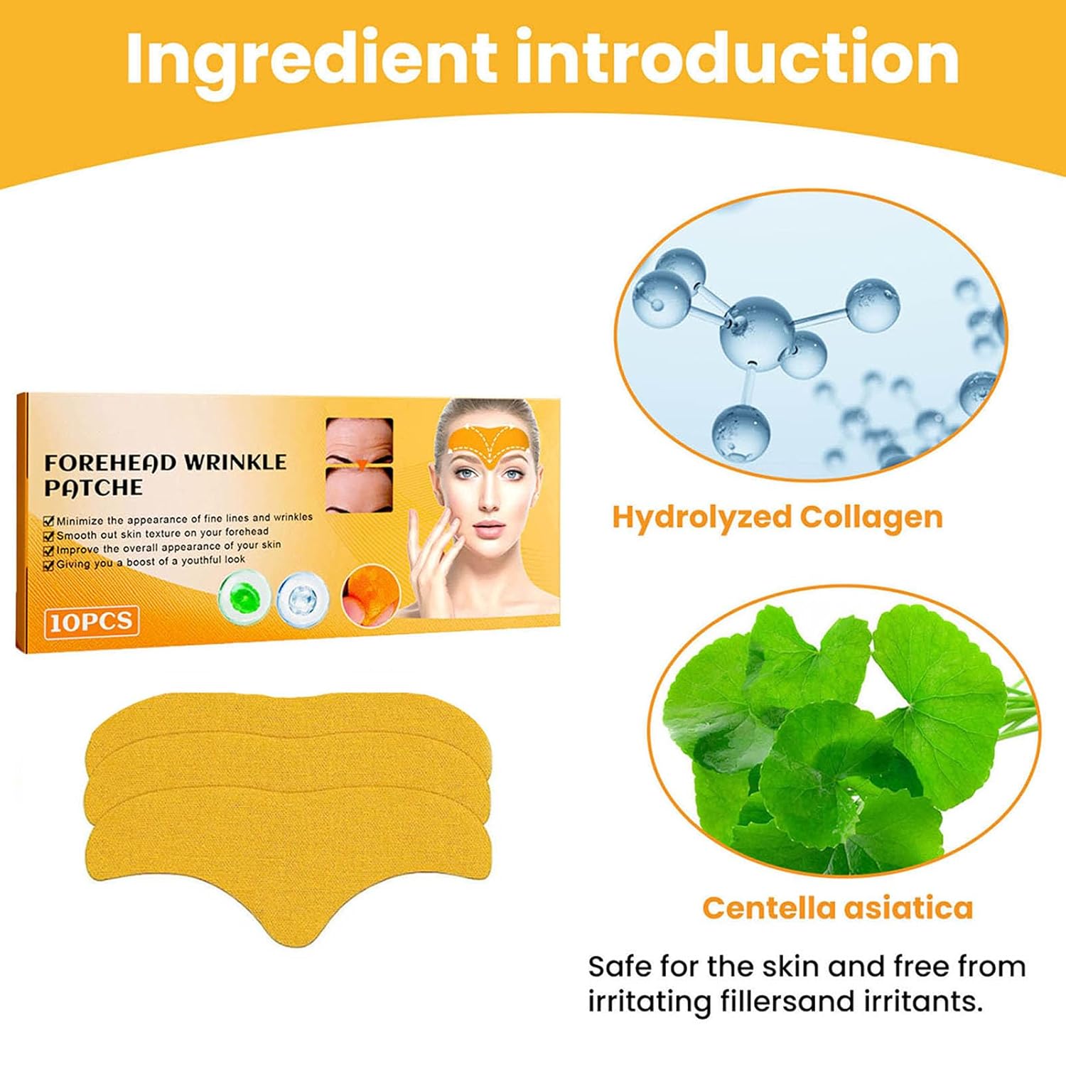 Woman Forehead Smooth Wrinkle Patches