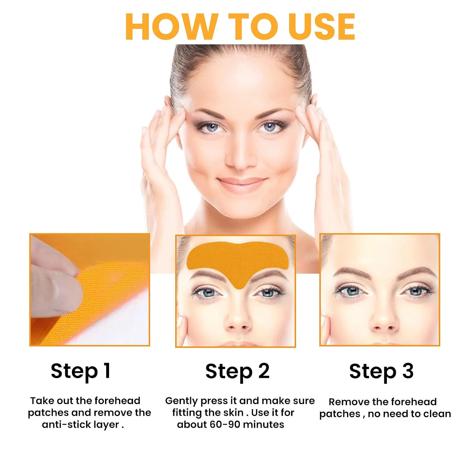 Woman Forehead Smooth Wrinkle Patches
