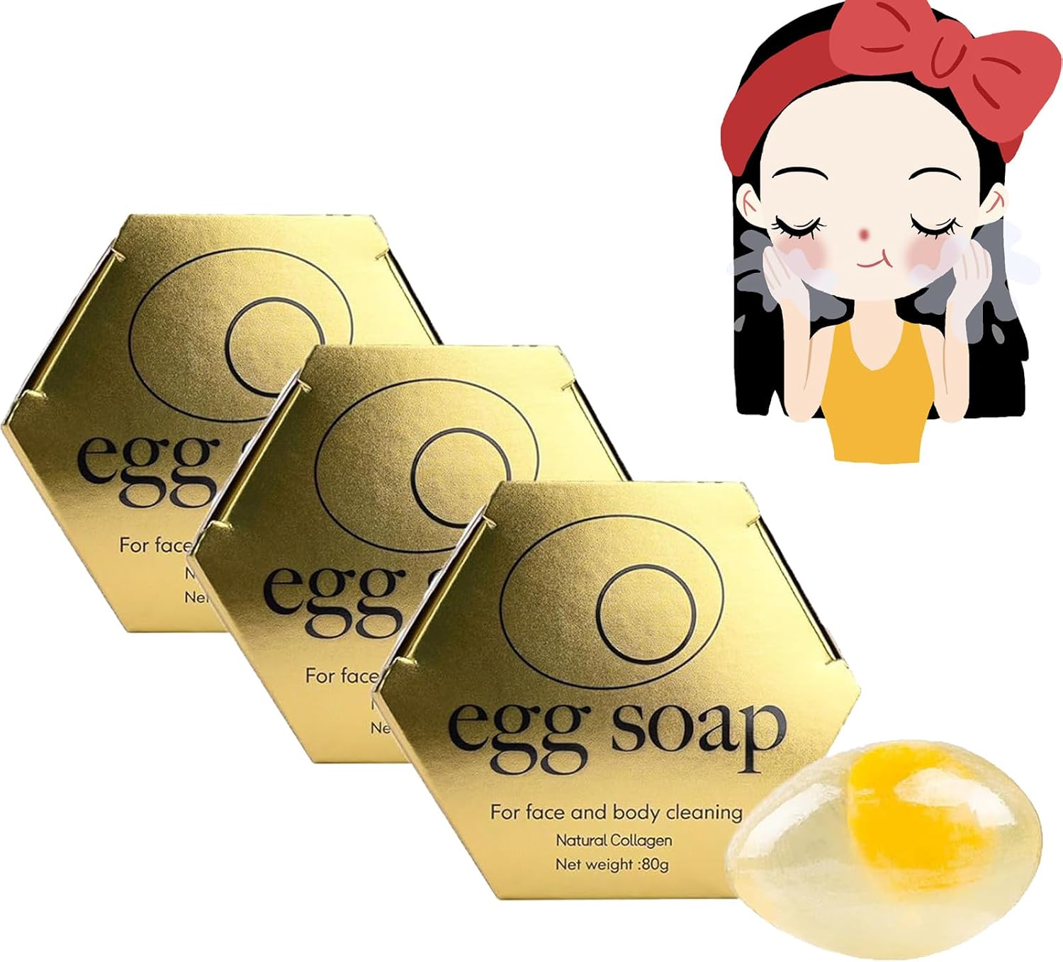 Premium Collagen Egg Soap