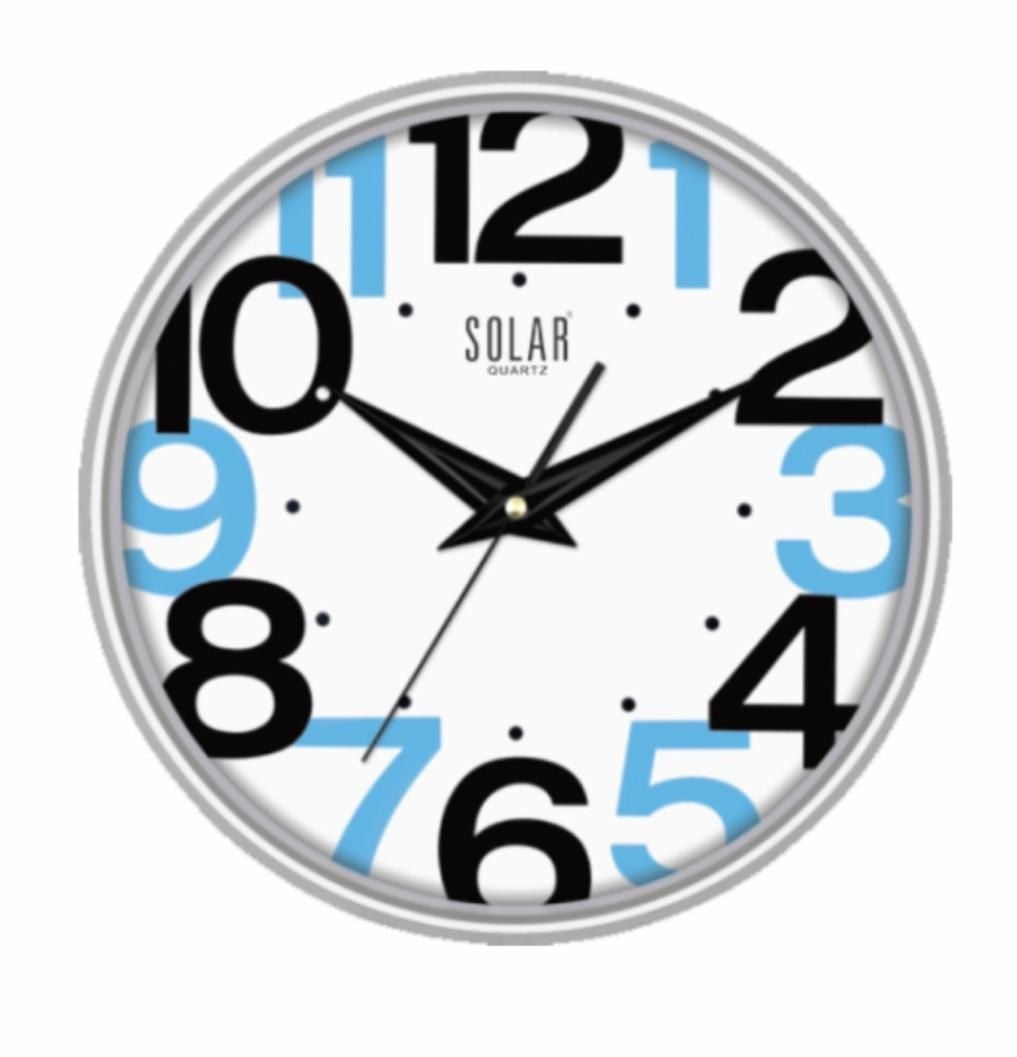 Modern Blue Numeric Wall Clock