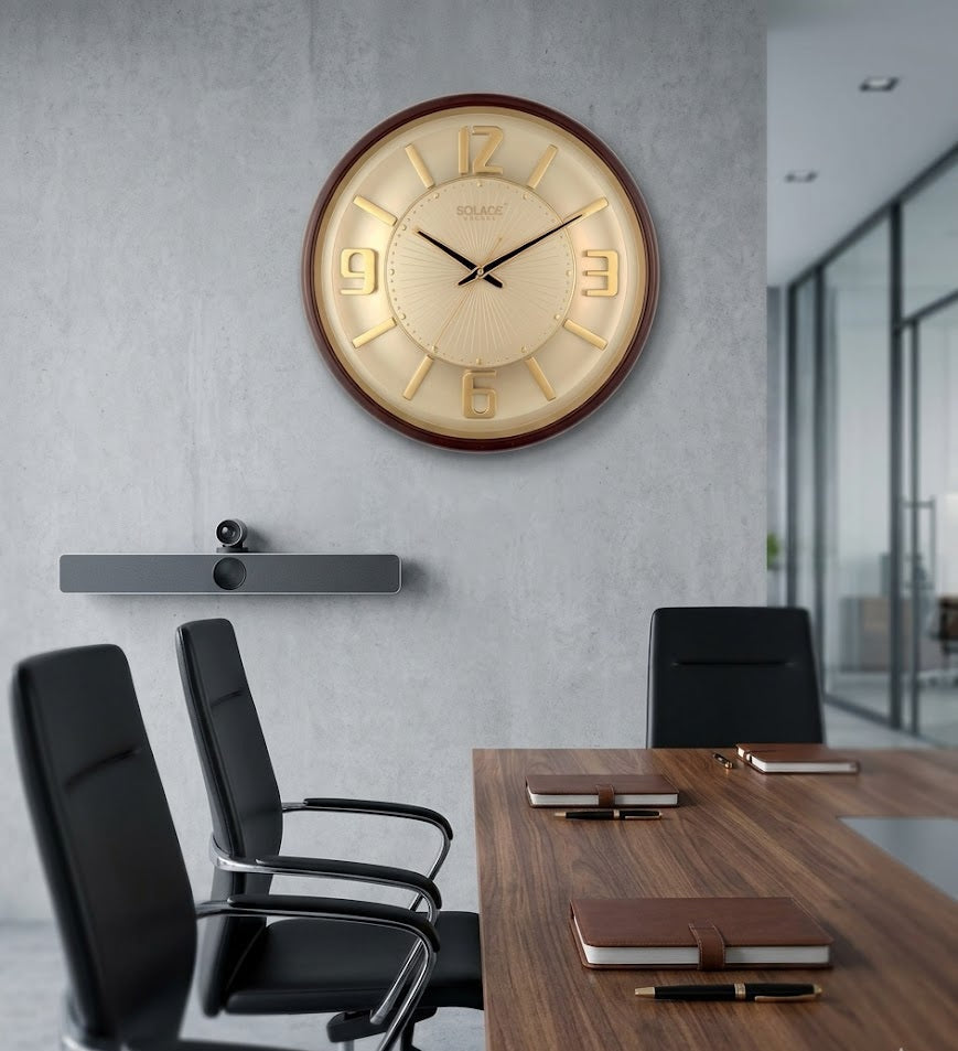 Royal Minimal Gold Wall Clock