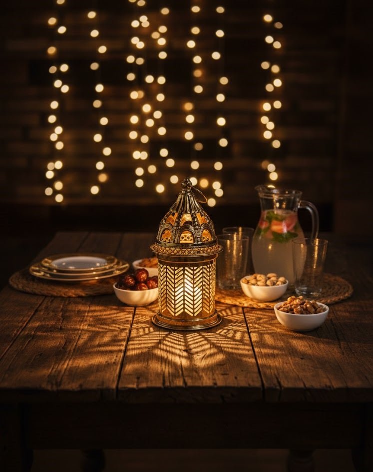Luxury Golden Hanging Candle Lantern