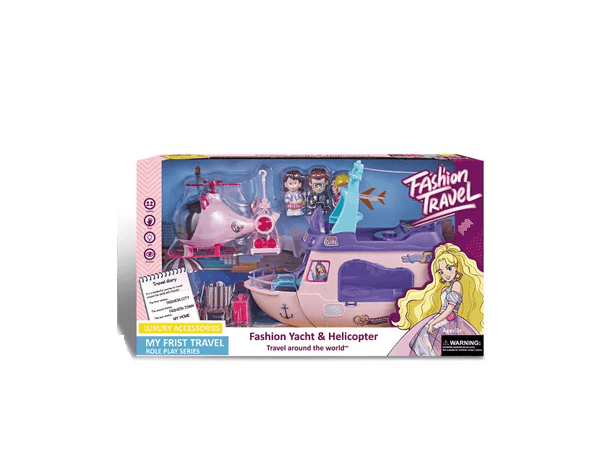 Sail & Fly Into Pretend Adventure – Themy Yacht & Helicopter Playset | مغامرة ومرح
